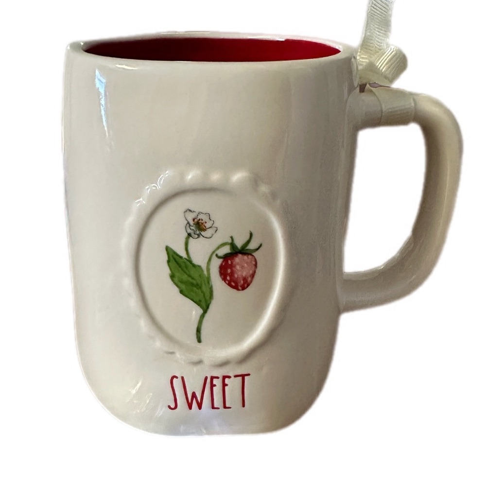 Rae Dunn Sweet Strawberry Mug Red Interior Artisan Collection by Magenta Ceramic